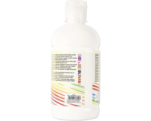 Vit skol- och hobbyfärg i en plastflaska