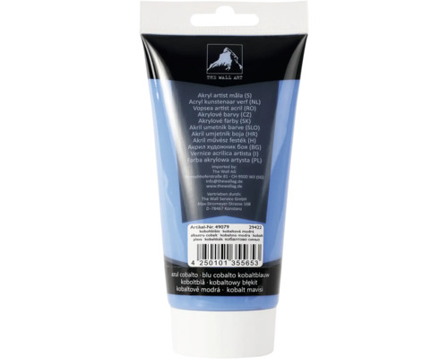 Akrylfärg koboltblå 200ml Tub konstnärsakrylfärg koboltblå