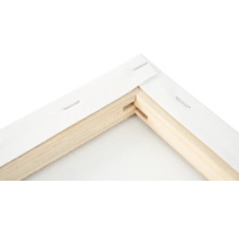 Hörn på kilram med duk och klamrar