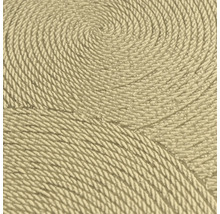 Närbild av en matta med spiralmönster