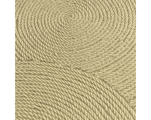 Närbild av en matta med spiralmönster