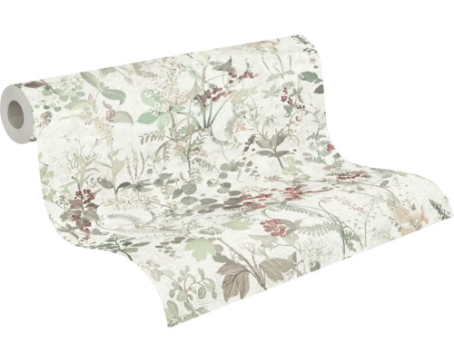 Tapetrulle med växtmönster