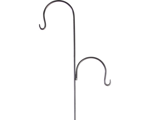 Trädgårdshängande anordning med två krokar