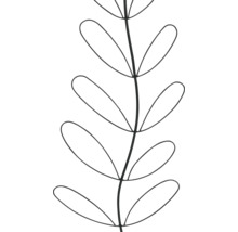 Illustration av en dekorativ bladväxt