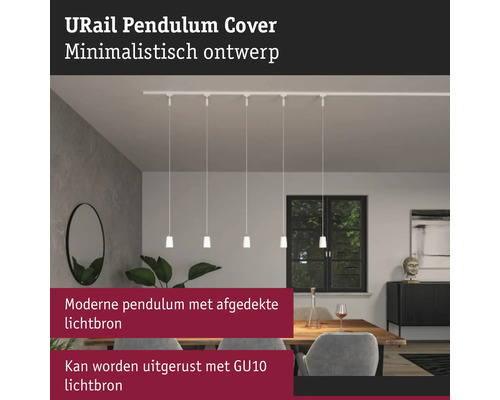 URail pendellampa med minimalistisk design ovanför matbord