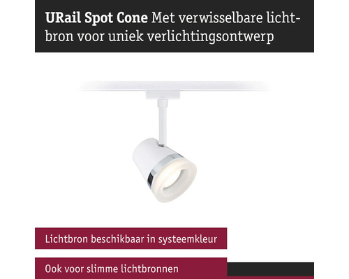URail Spot Cone med utbytbar ljuskälla för unik ljusdesign