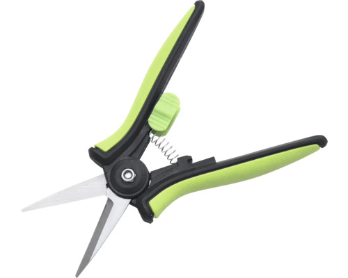 Trädgårdssax med fjäder och stängning