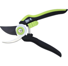 Trädgårdssax med svart handtag och blad