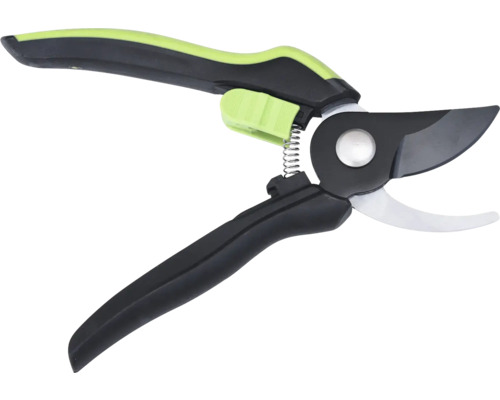 Trädgårdssax med fjäder och säkerhetslås