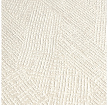 Närbild av en vit strukturtapet med geometriskt mönster