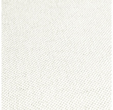 Närbild av en ljus textil med fin vävstruktur