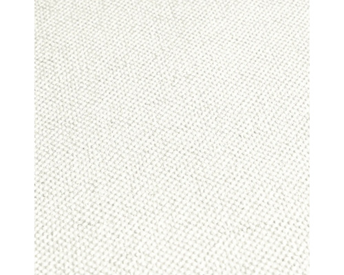 Närbild av en ljus textil med fin vävstruktur