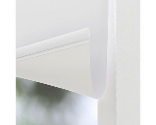 Detalj av en vit fönsterjalusi