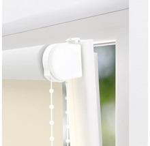 Detaljvy av en rullgardin med kedjedrag för fönsterdekoration