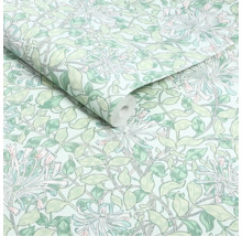 Tapetrulle med blommönster och bladmönster