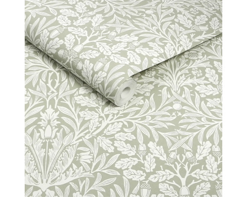 Tapetrulle med ekbladsmönster