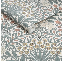 Tapetrulle med blommönster