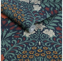 Tapetrulle med blommönster