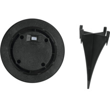 Markplatta och jordspett för trädgårdslampa