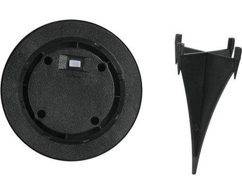 Markplatta och jordspett för trädgårdslampa