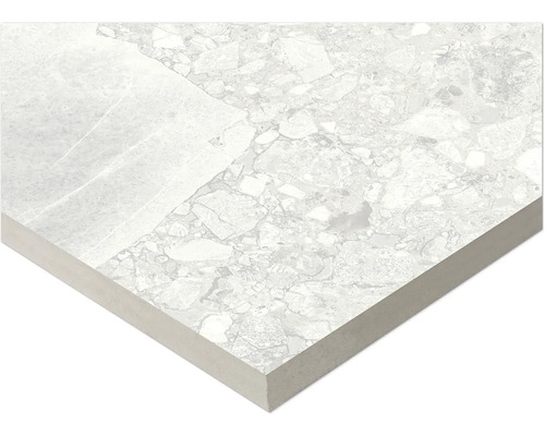 Kakelprov med sten dekor