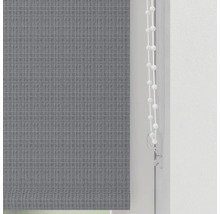 Grå rullgardin med manöverkedja