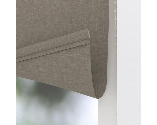 Hissgardin i tyg med kedjedrag