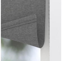 Grå hissgardin för fönsterdekoration och avskildhet.