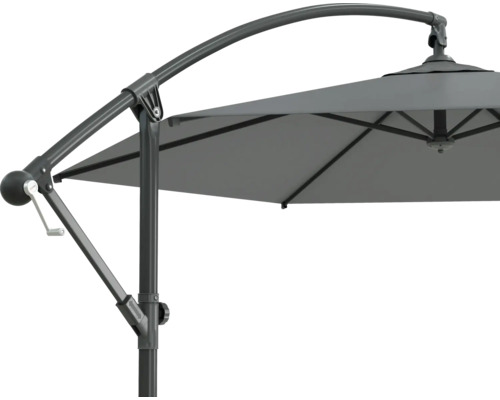 Hängande parasoll med vevmekanism