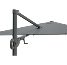 Detaljvy av ett parasoll med vevmekanism