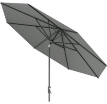 Grått rektangulärt parasoll för utomhusbruk