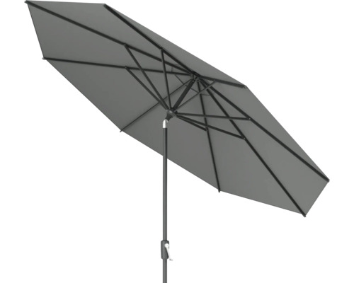 Grått rektangulärt parasoll för utomhusbruk