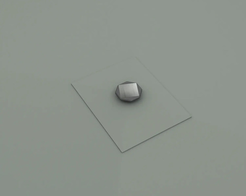 Enkel ihålig nit på plan yta