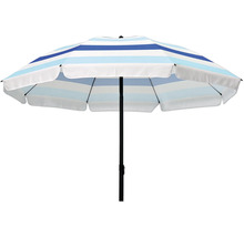 Strandparasoll med randigt mönster
