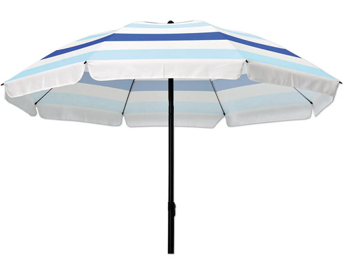Strandparasoll med randigt mönster