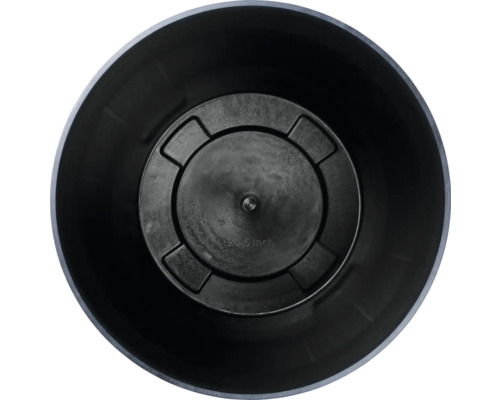 Invändig vy av en blomkruka med en diameter på 20,5 tum