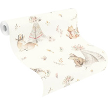 Tapetrulle med skogsdjursmotiv