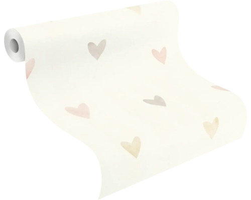 Tapetrulle med hjärtmönster