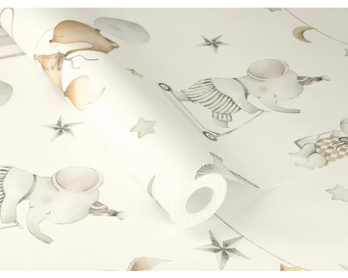 Tapetrulle med djurmotiv för barn