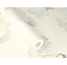 Tapetrulle med moln- och stjärnmönster