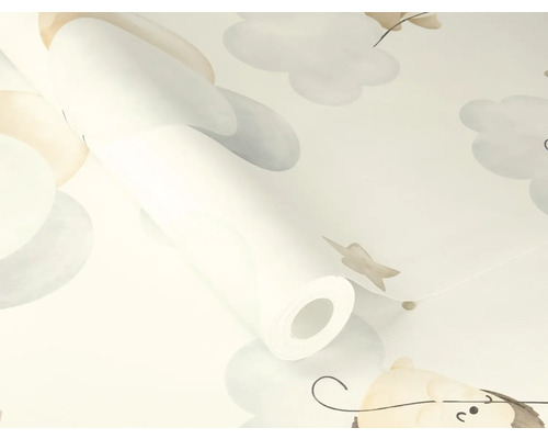 Tapetrulle med moln- och stjärnmönster