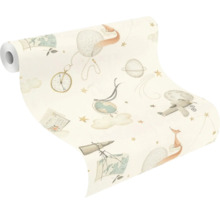 Tapetrulle med rymd- och resemotiv