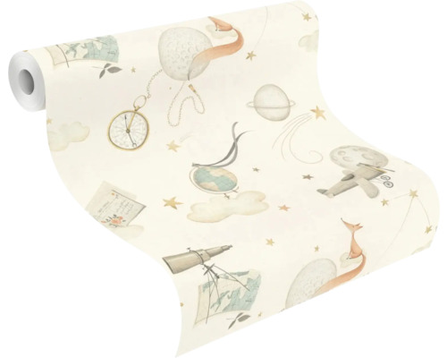 Tapetrulle med rymd- och resemotiv