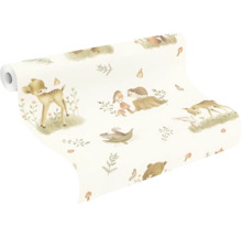 Tapetrulle med skogsdjursmotiv