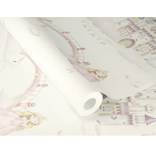 Tapetrulle med prinsess- och slottsmotiv