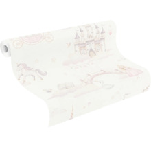 Tapetrulle med enhörnings-, slotts- och sagomotiv