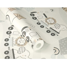 Tapetrulle med barnsligt djurmönster