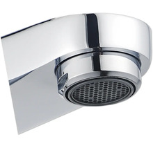 Närbild av en vattenkranpip med perlator