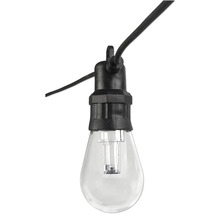 Ljusslinga med klar glödlampa