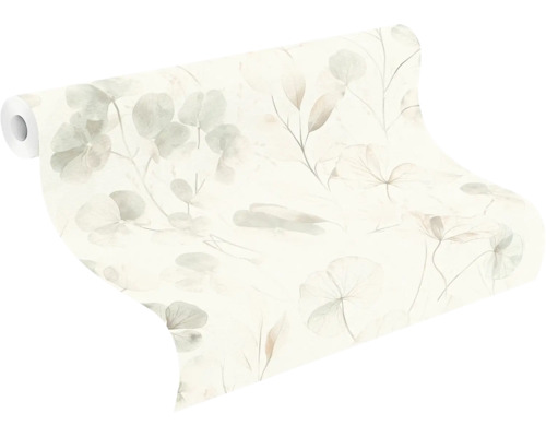 Tapetrulle med växtmönster